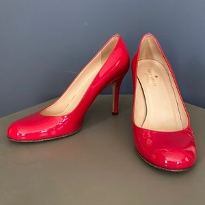 Kate Spade Karolina red patent pumps